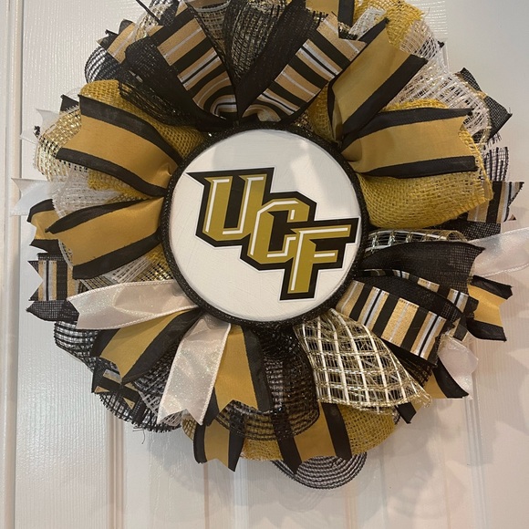 UCF Wreath College wreath, University of Central Florida wreath /decor UCF - Picture 4 of 5